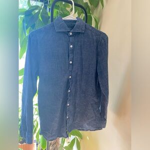 Original Penguin Men’s Slim Fit Denim Dress Shirt